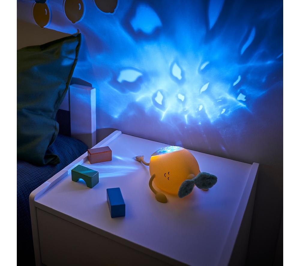 BADABULLE Basil Lemon-shaped Silicone Projector Nightlight - Yellow image number 3 of 8