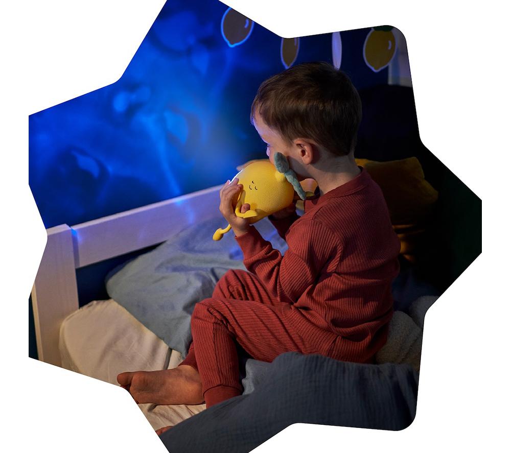 BADABULLE Basil Lemon-shaped Silicone Projector Nightlight - Yellow image number 5 of 8