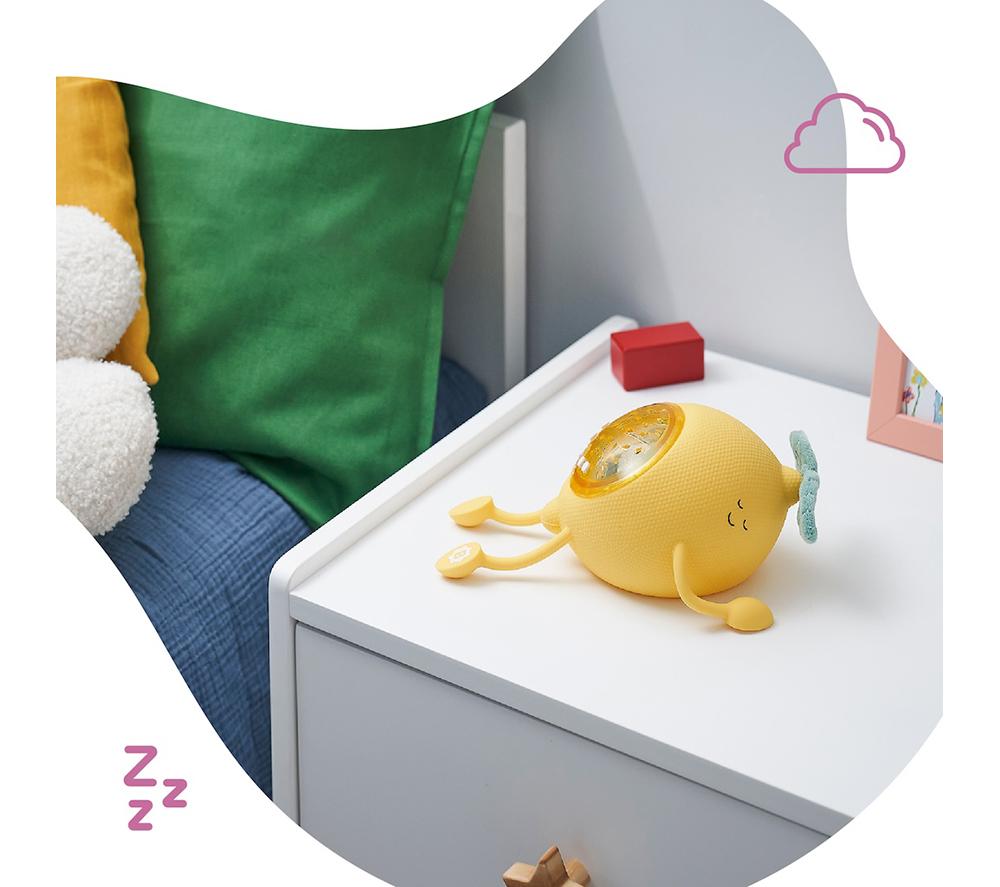 BADABULLE Basil Lemon-shaped Silicone Projector Nightlight - Yellow image number 8 of 8