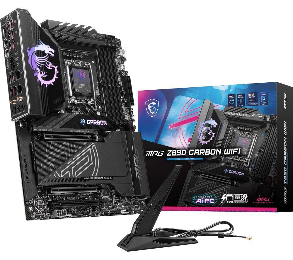 MSI MPG Z890 CARBON WIFI LGA1851 Motherboard image number 3 of 4