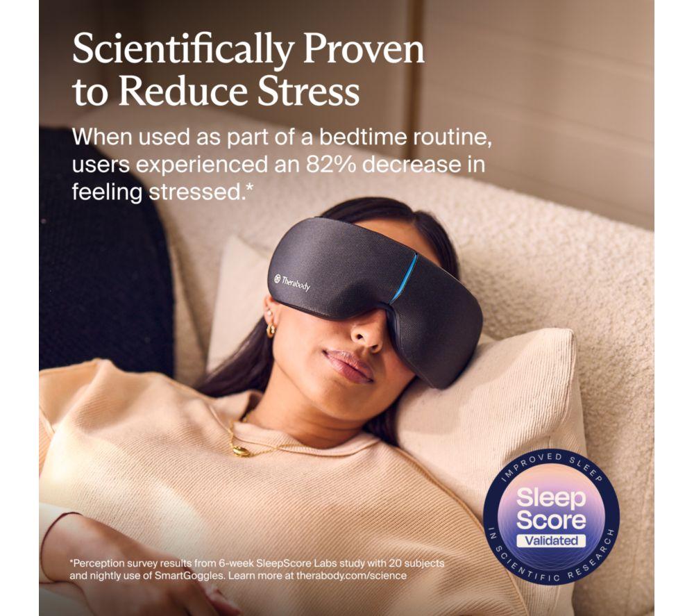 THERABODY SmartGoggles (2nd Generation) Eye Mask - Black image number 2 of 10