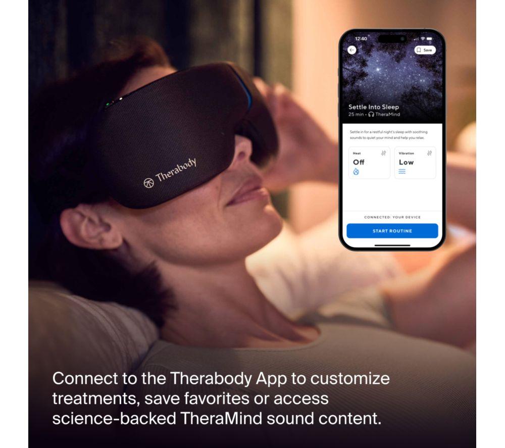 THERABODY SmartGoggles (2nd Generation) Eye Mask - Black image number 6 of 10