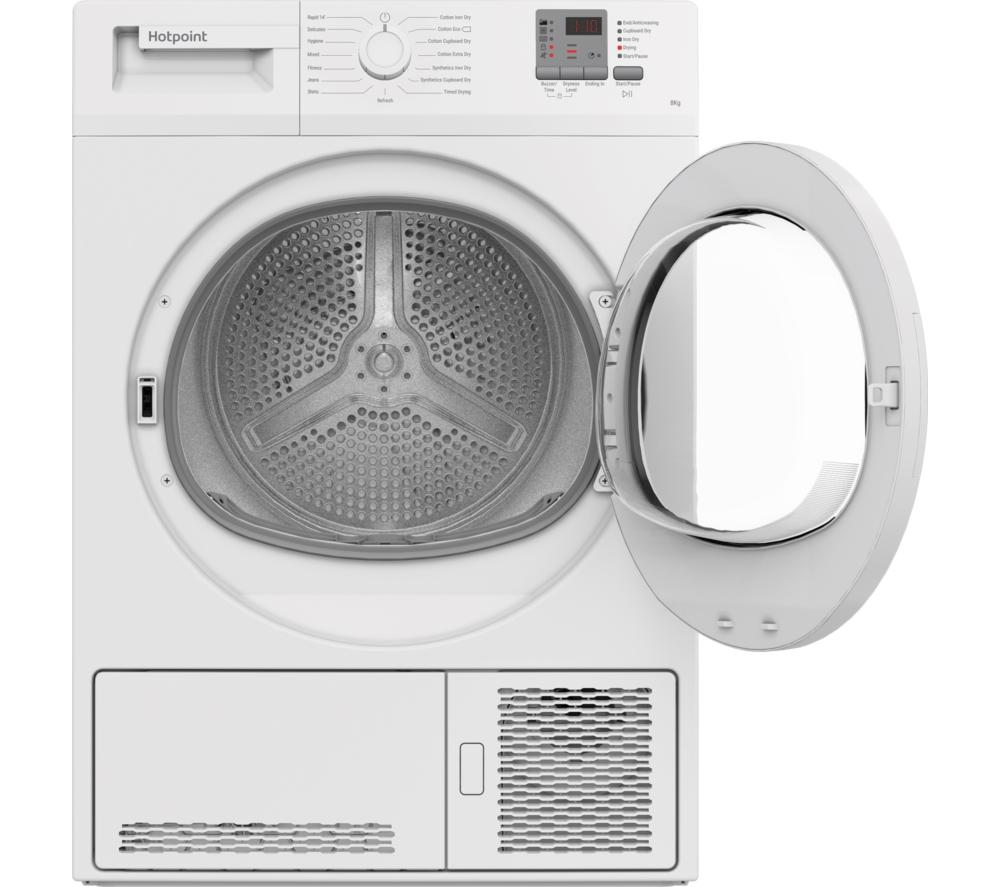HOTPOINT C HD C82 WWGD UK 8 kg Condenser Tumble Dryer - White image number 3 of 8