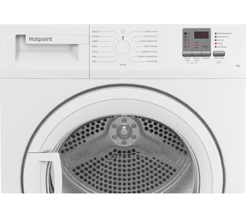 HOTPOINT C HD C82 WWGD UK 8 kg Condenser Tumble Dryer - White image number 4 of 8