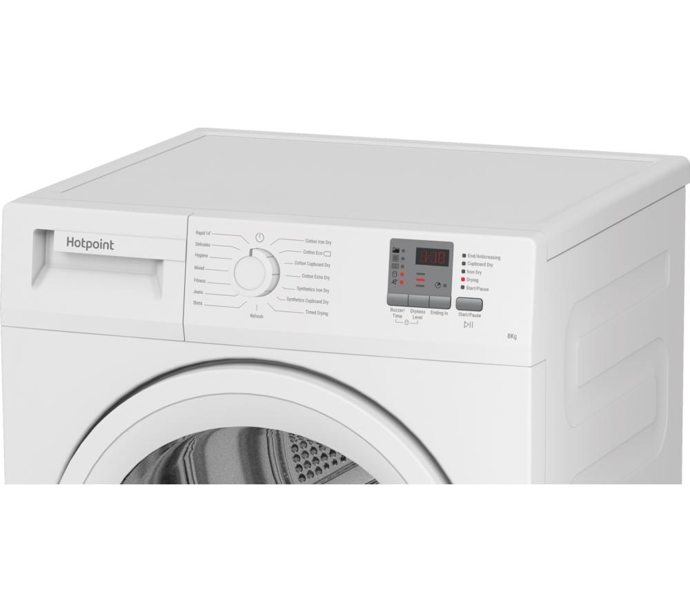 HOTPOINT C HD C82 WWGD UK 8 kg Condenser Tumble Dryer - White image number 5 of 8