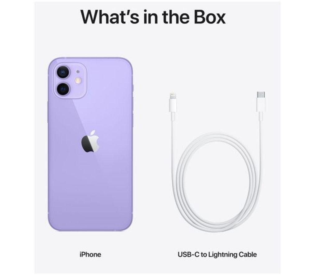 APPLE Refurbished iPhone 12 - 64 GB, Purple (Good Condition) image number 7 of 10