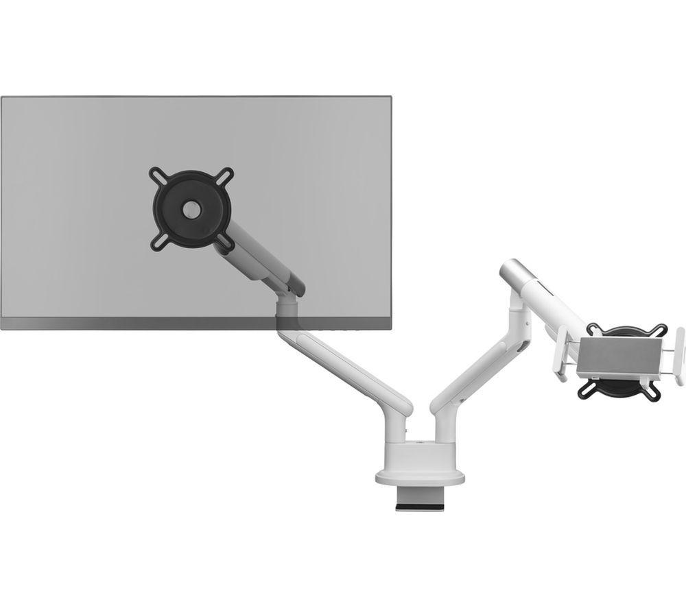 ONE FOR ALL DM7220 Dual Arm Full Motion 13-35" Monitor Desk Mount - White image number 3 of 8