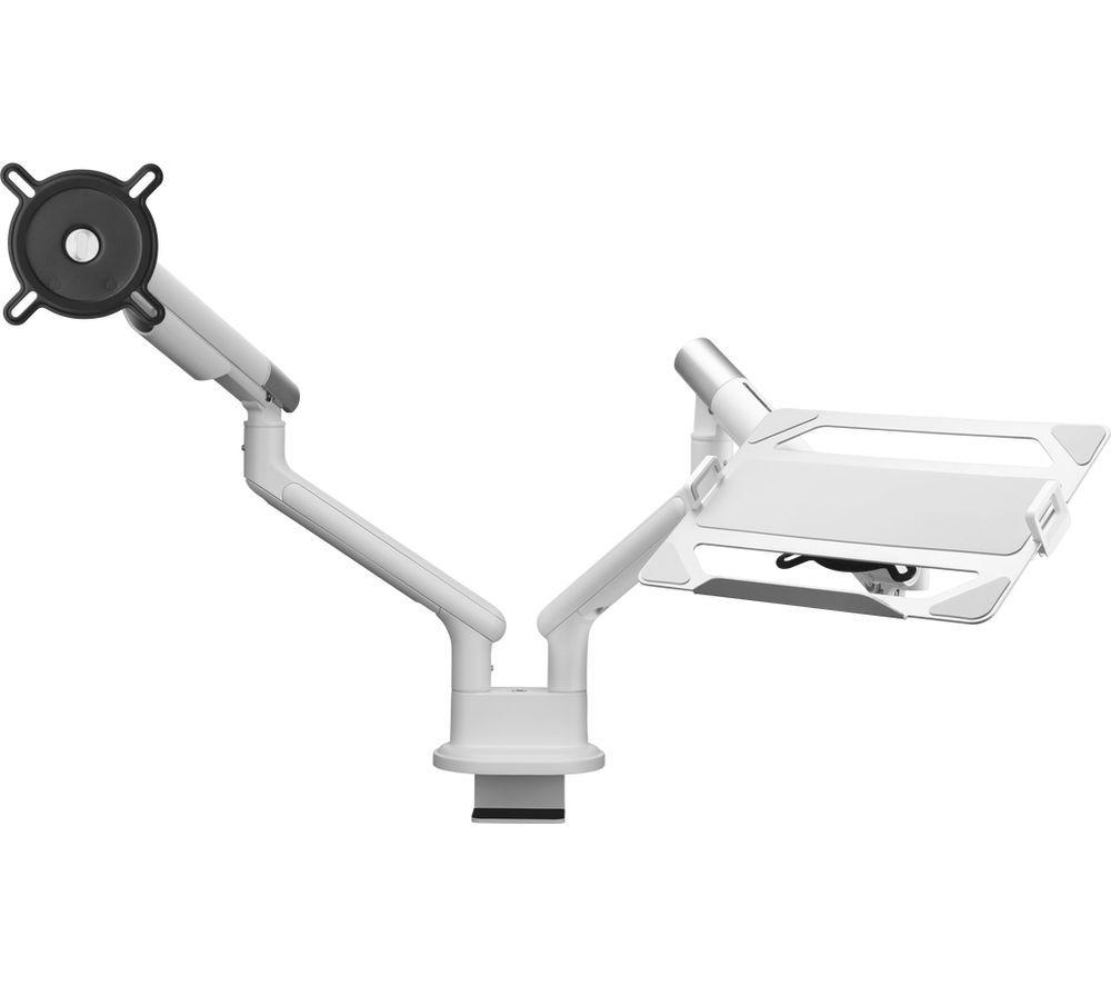 ONE FOR ALL DM7220 Dual Arm Full Motion 13-35" Monitor Desk Mount - White image number 4 of 8