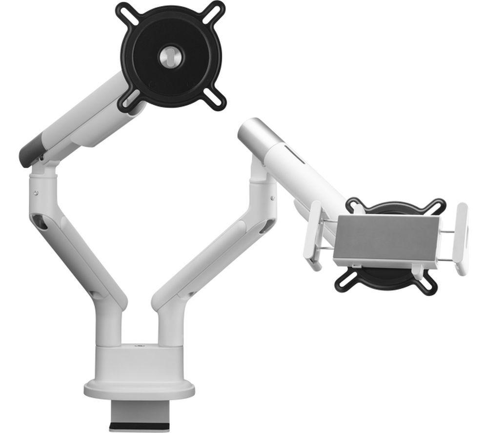 ONE FOR ALL DM7220 Dual Arm Full Motion 13-35" Monitor Desk Mount - White image number 5 of 8