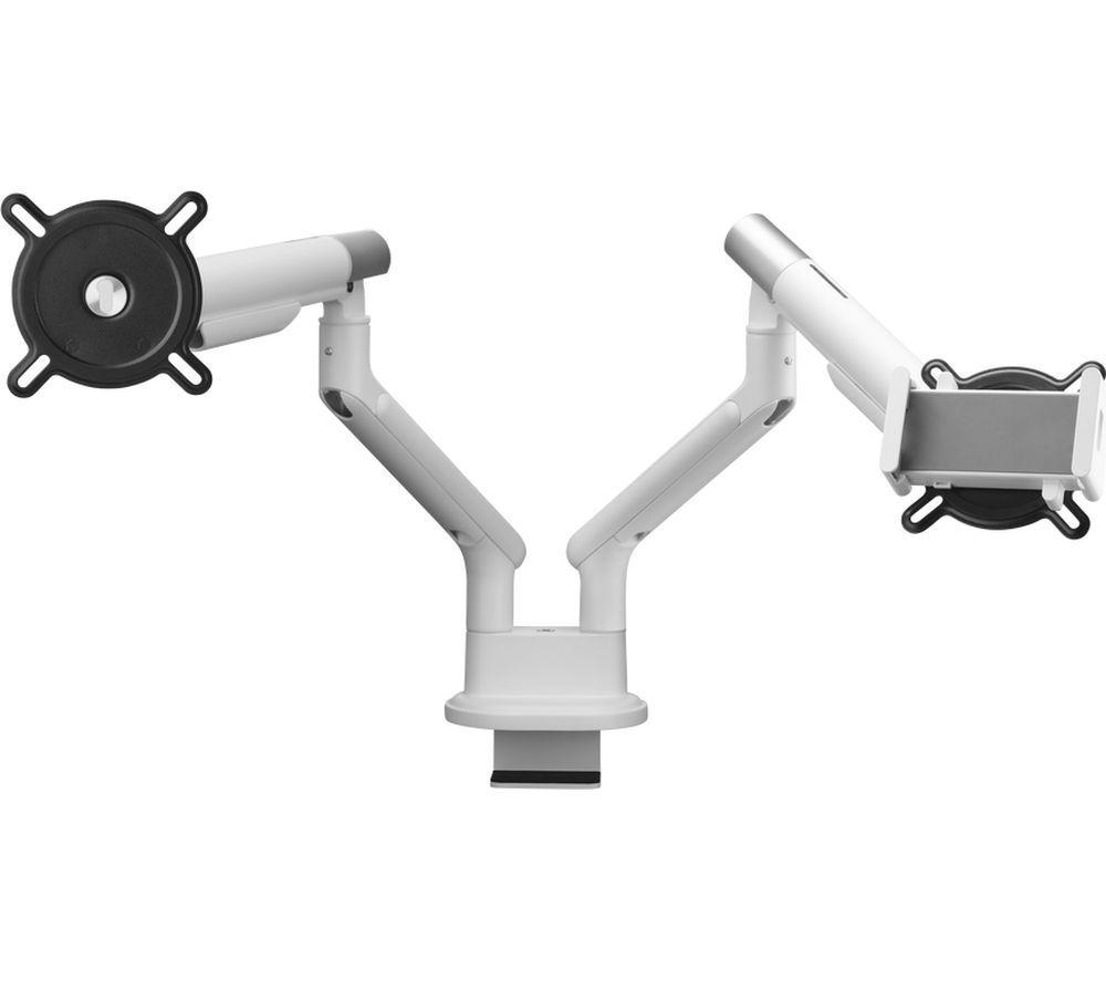 ONE FOR ALL DM7220 Dual Arm Full Motion 13-35" Monitor Desk Mount - White image number 6 of 8