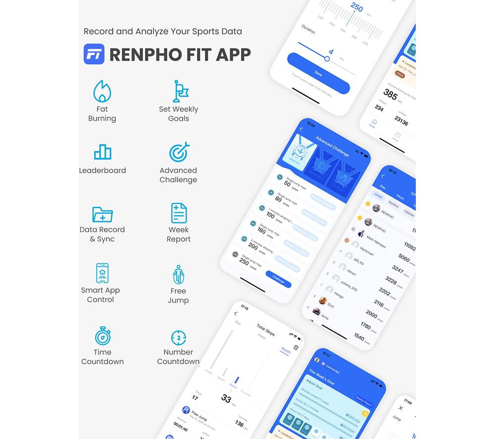 RENPHO Smart Bluetooth Jump Rope image number 9 of 26