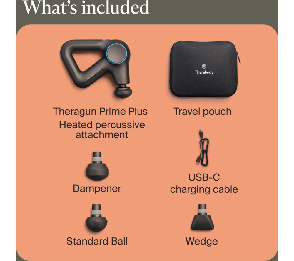THERABODY Theragun Prime Plus Handheld Massage Gun - Black image number 11 of 15