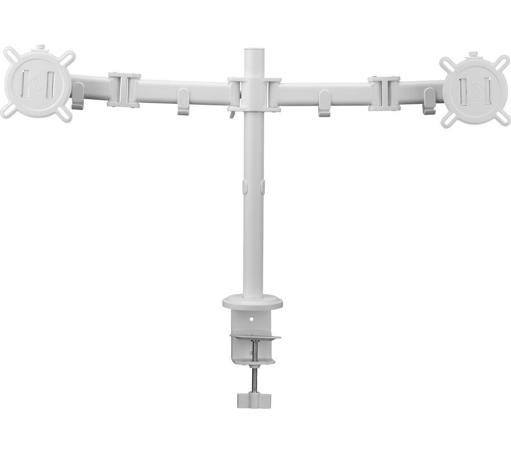 ONE FOR ALL Smart DM2220 Full Motion 13-32" Dual Arm Monitor Desk Mount - White image number 2 of 7