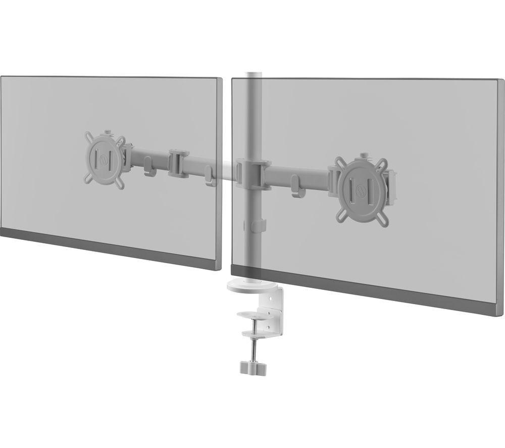 ONE FOR ALL Smart DM2220 Full Motion 13-32" Dual Arm Monitor Desk Mount - White image number 5 of 7