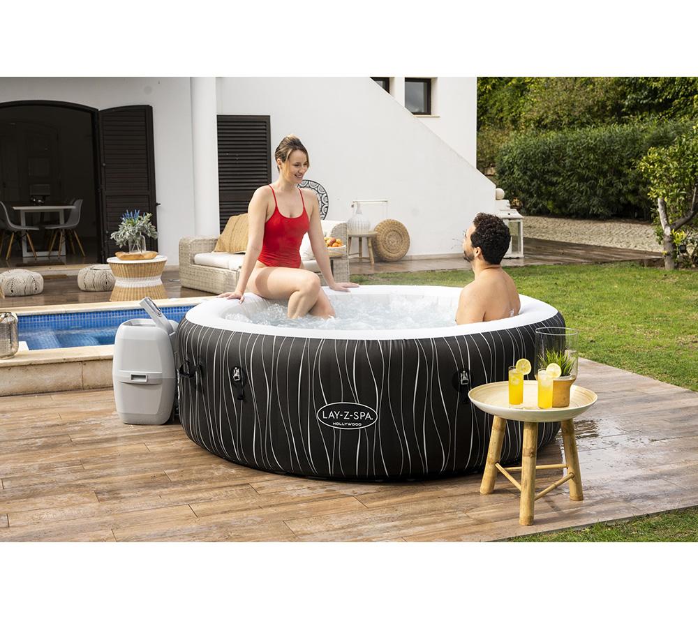 LAY-Z-SPA Hollywood AirJet Inflatable Hot Tub - Black image number 9 of 17