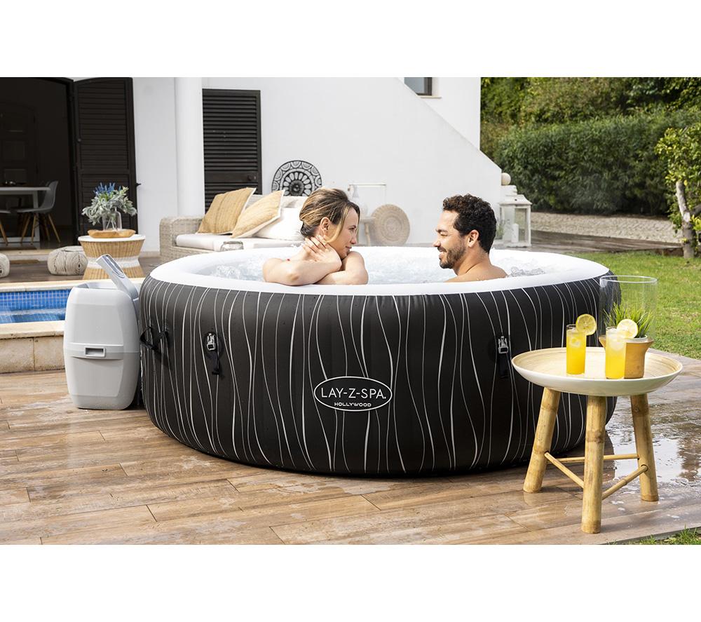LAY-Z-SPA Hollywood AirJet Inflatable Hot Tub - Black image number 10 of 17