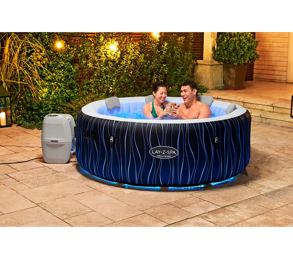LAY-Z-SPA Hollywood AirJet Inflatable Hot Tub - Black image number 11 of 17