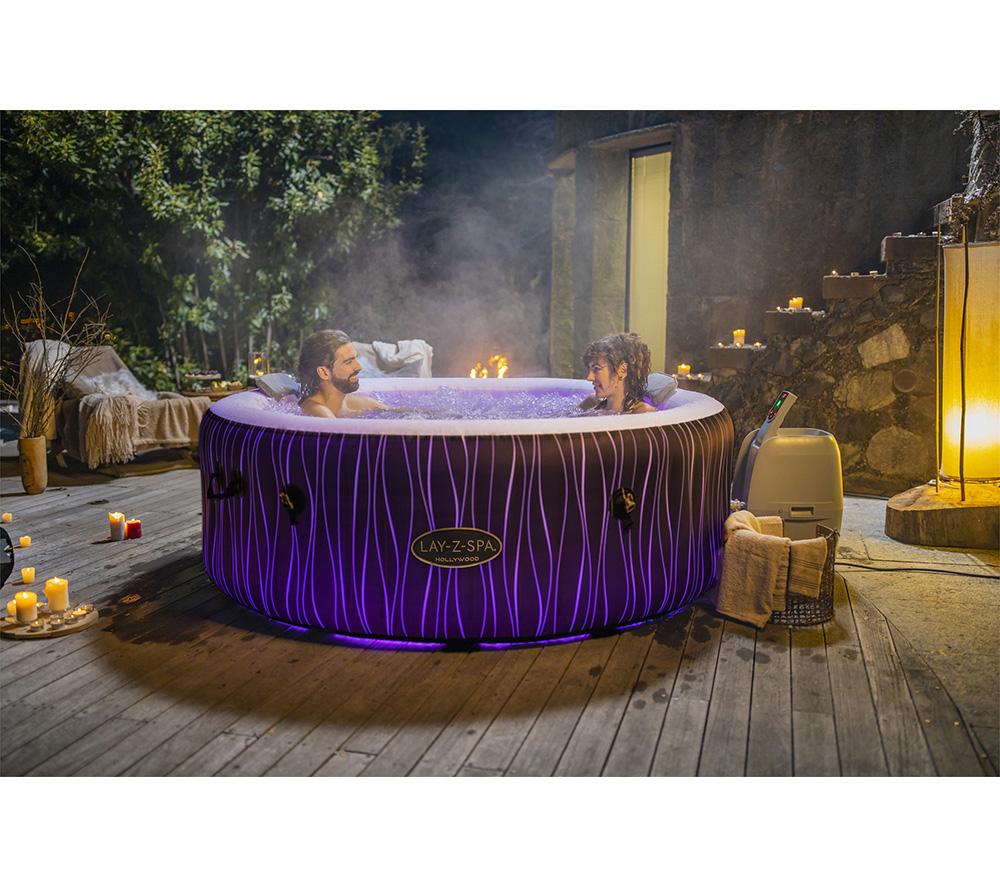 LAY-Z-SPA Hollywood AirJet Inflatable Hot Tub - Black image number 12 of 17