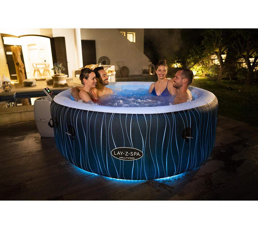 LAY-Z-SPA Hollywood AirJet Inflatable Hot Tub - Black image number 13 of 17