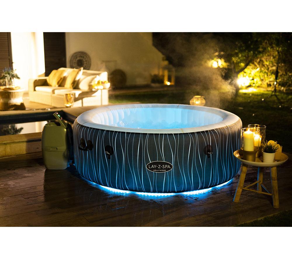 LAY-Z-SPA Hollywood AirJet Inflatable Hot Tub - Black image number 14 of 17