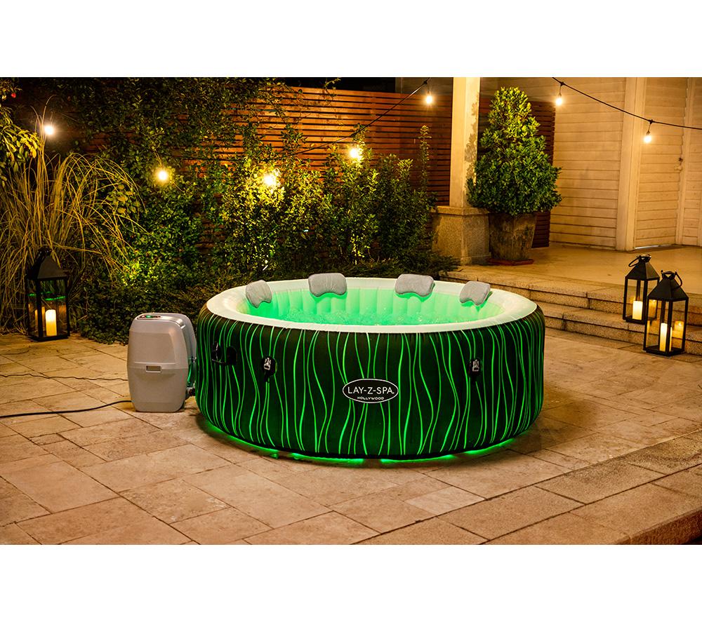 LAY-Z-SPA Hollywood AirJet Inflatable Hot Tub - Black image number 15 of 17