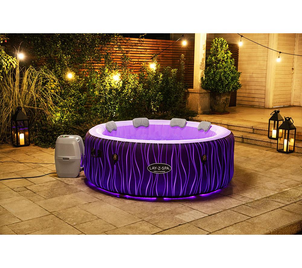 LAY-Z-SPA Hollywood AirJet Inflatable Hot Tub - Black image number 16 of 17