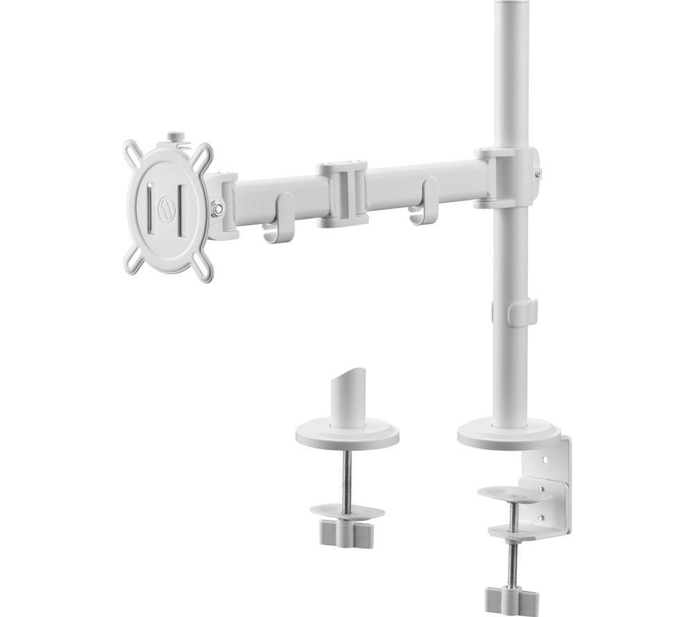 ONE FOR ALL Smart DM2120 Full Motion 13-32" Single Arm Monitor Desk Mount - White
