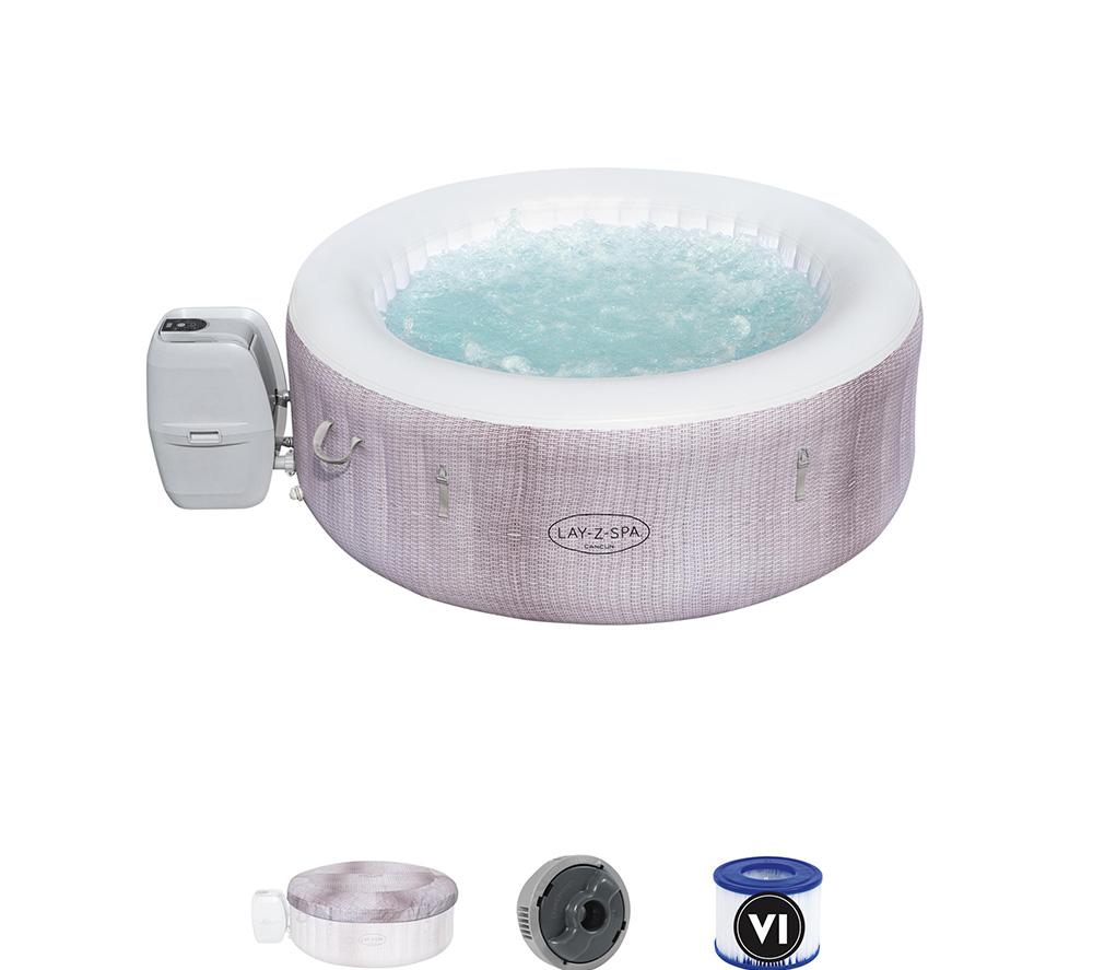 LAY-Z-SPA Cancun AirJet Inflatable Hot Tub - Grey image number 2 of 10