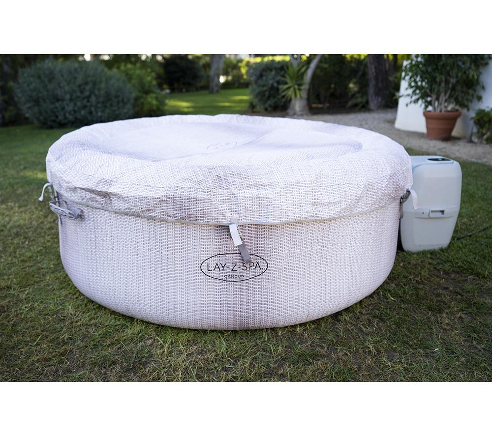 LAY-Z-SPA Cancun AirJet Inflatable Hot Tub - Grey image number 4 of 10