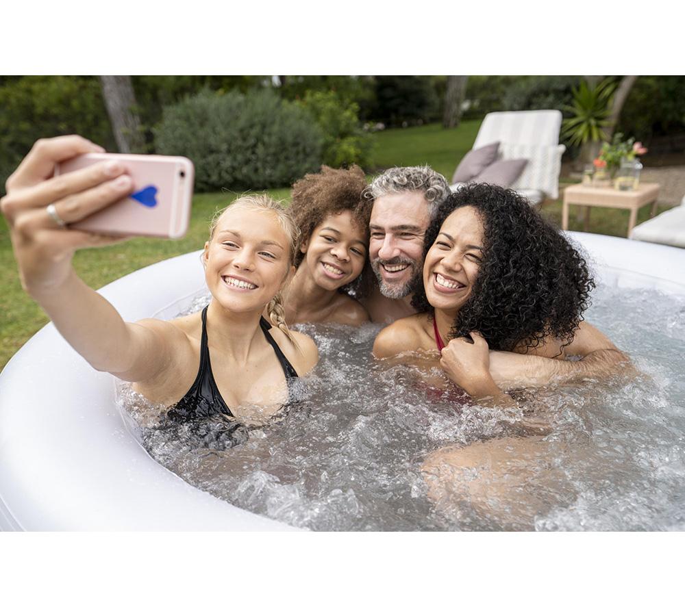 LAY-Z-SPA Cancun AirJet Inflatable Hot Tub - Grey image number 10 of 10