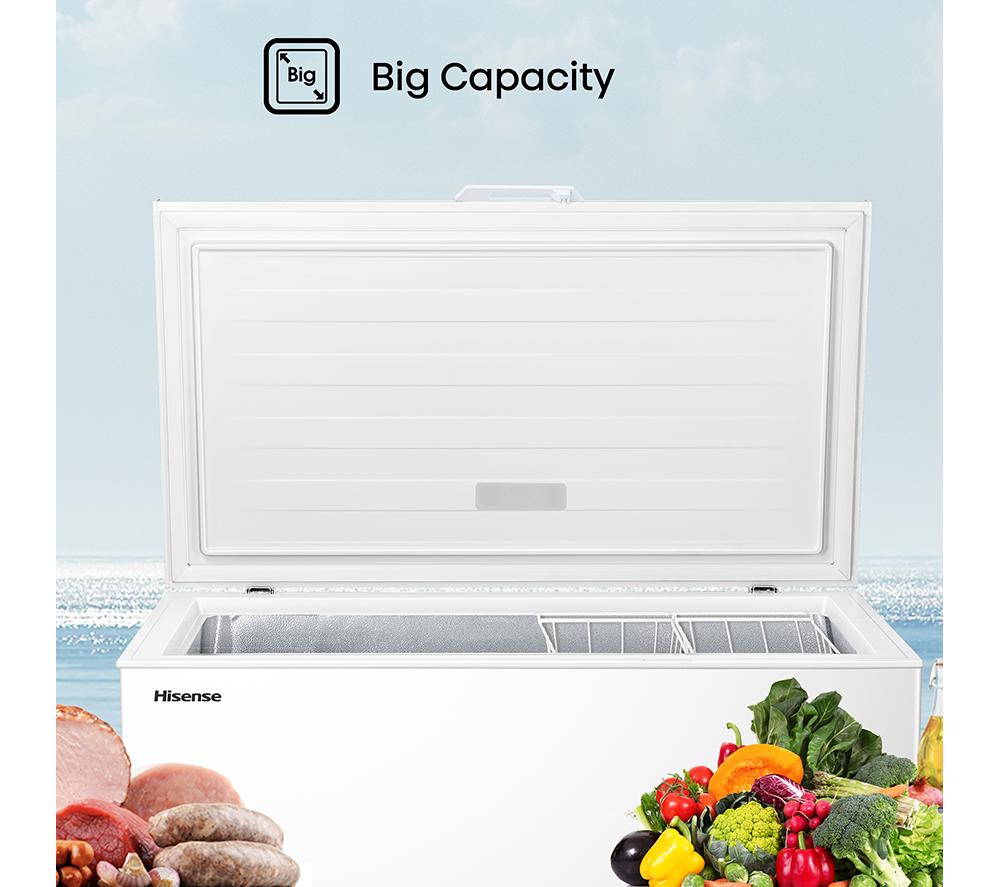 HISENSE FC386D4AWLE Chest Freezer - White image number 7 of 16