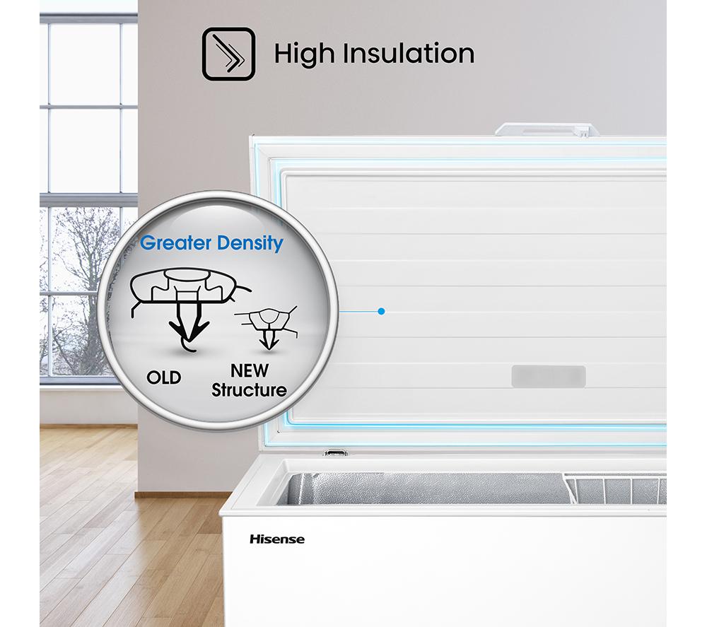 HISENSE FC386D4AWLE Chest Freezer - White image number 10 of 16