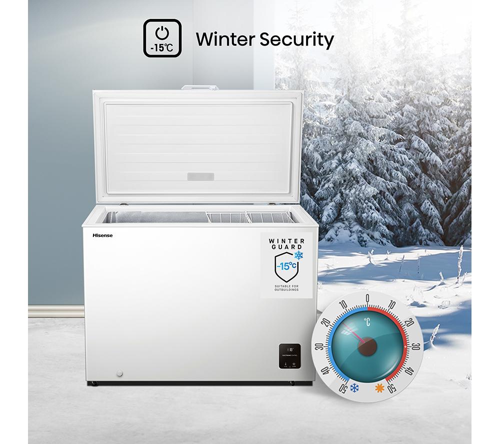 HISENSE FC386D4AWLE Chest Freezer - White image number 15 of 16