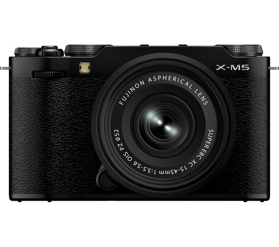FUJIFILM X-M5 Mirrorless Camera with FUJINON XC 15-45 mm f/3.5-5.6 OIS PZ Lens - Black