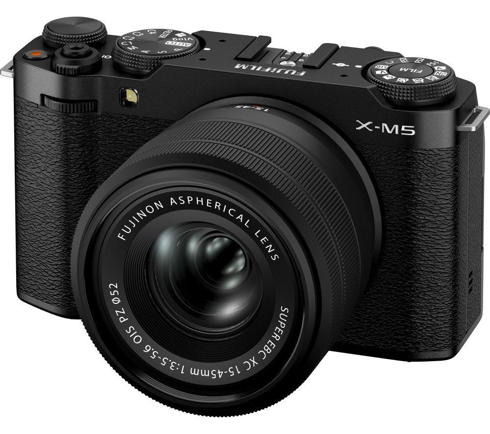 FUJIFILM X-M5 Mirrorless Camera with FUJINON XC 15-45 mm f/3.5-5.6 OIS PZ Lens - Black image number 5 of 8