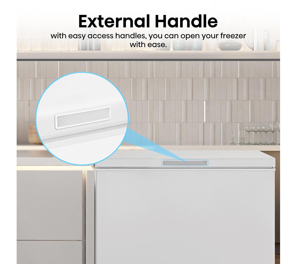 HISENSE FC247D4AWLE Chest Freezer - White image number 4 of 11