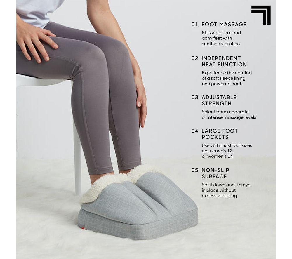 SHARPER IMAGE Personal Heated Foot Massager - Grey image number 8 of 9
