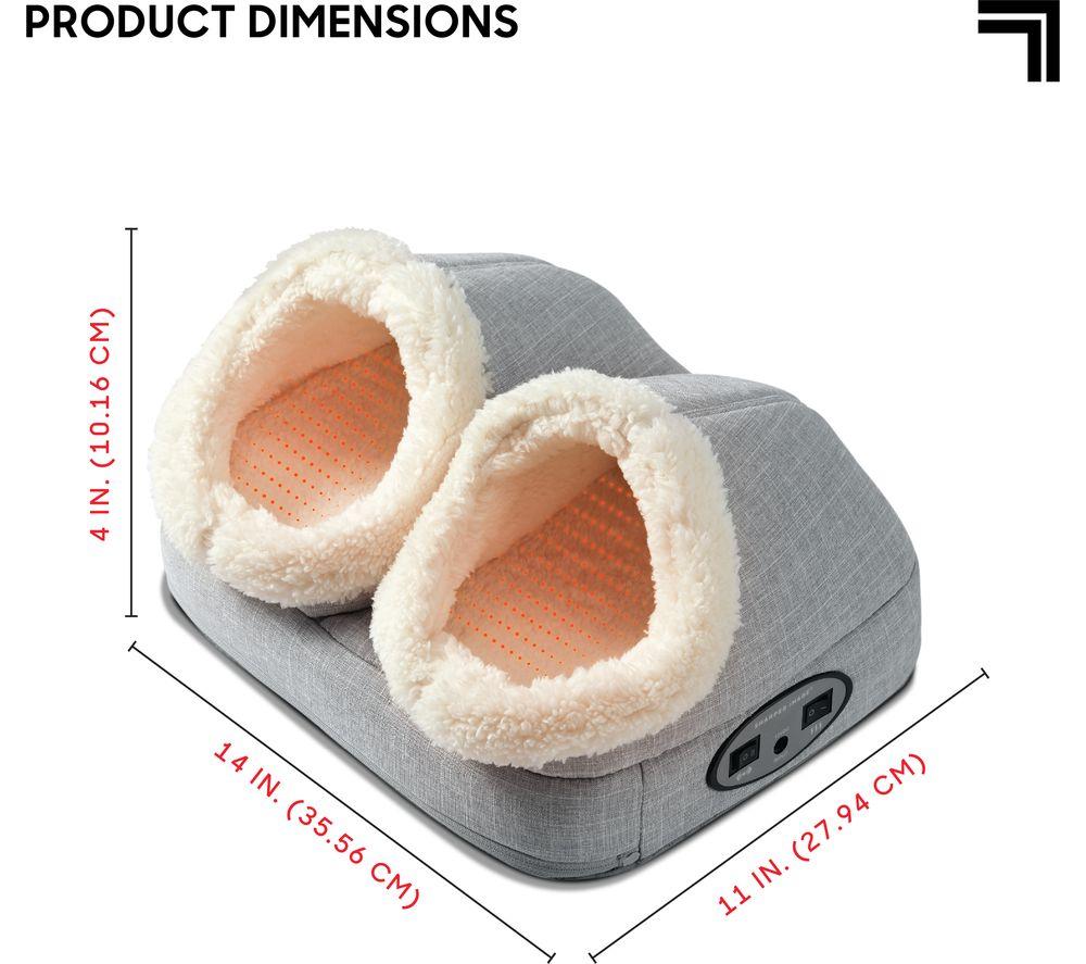SHARPER IMAGE Personal Heated Foot Massager - Grey image number 9 of 9