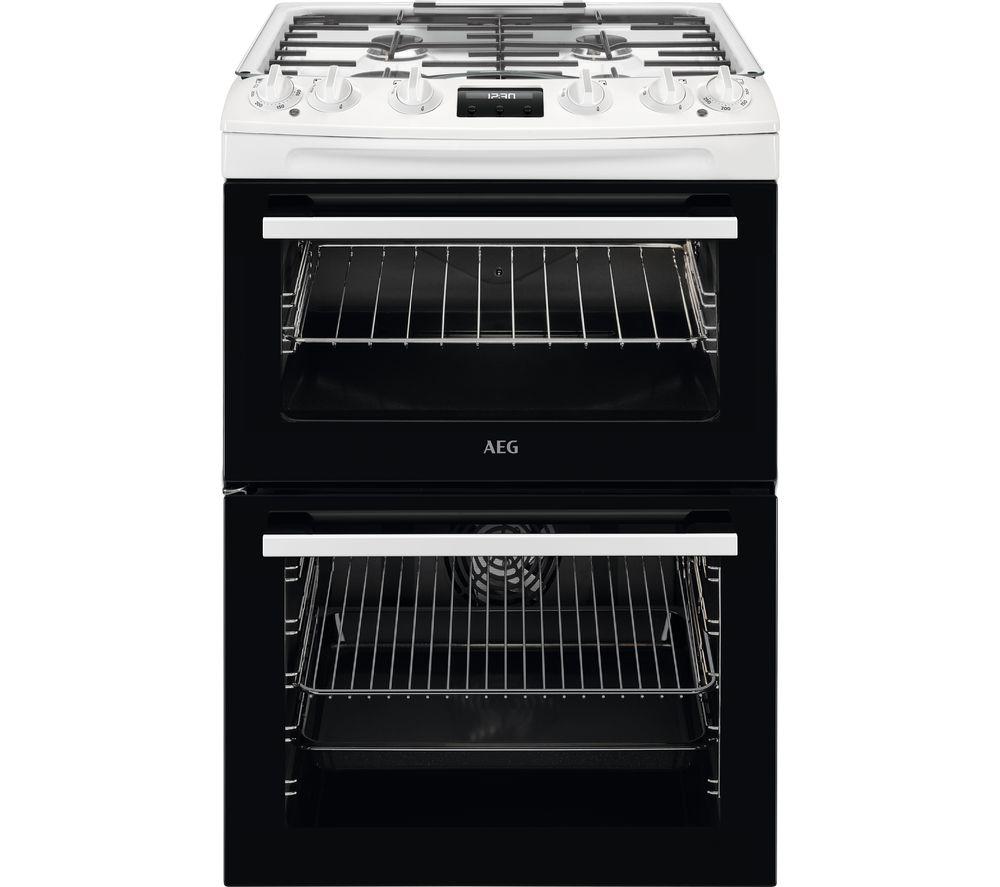 Aeg 5000 SurroundCook CKX6540ACW 60 cm Dual Fuel Cooker - White