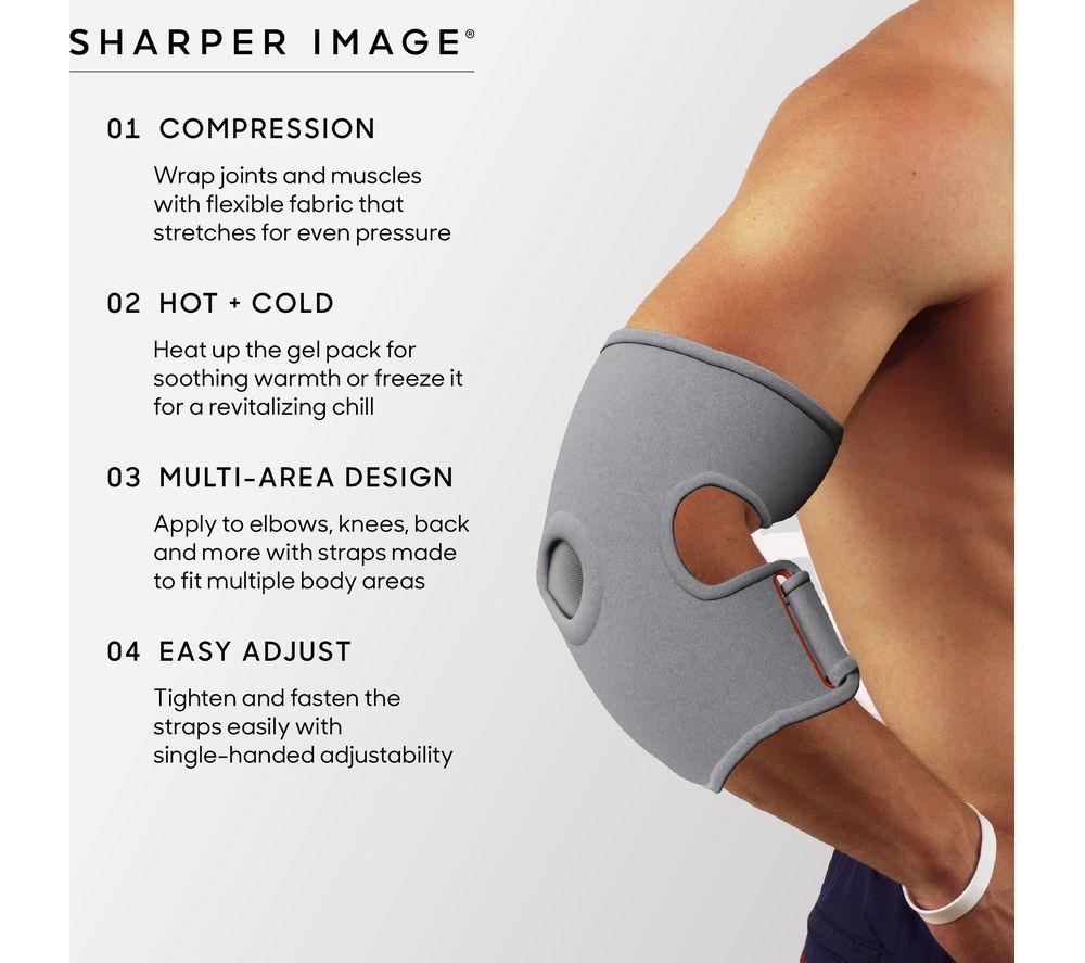SHARPER IMAGE Hot & Cold Compression Wrap - Grey image number 4 of 10