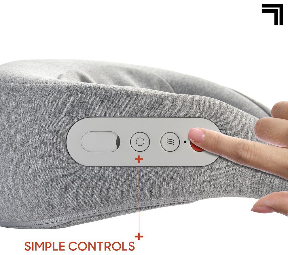 SHARPER IMAGE Realtouch Shiatsu Neck Massager - Grey image number 2 of 6