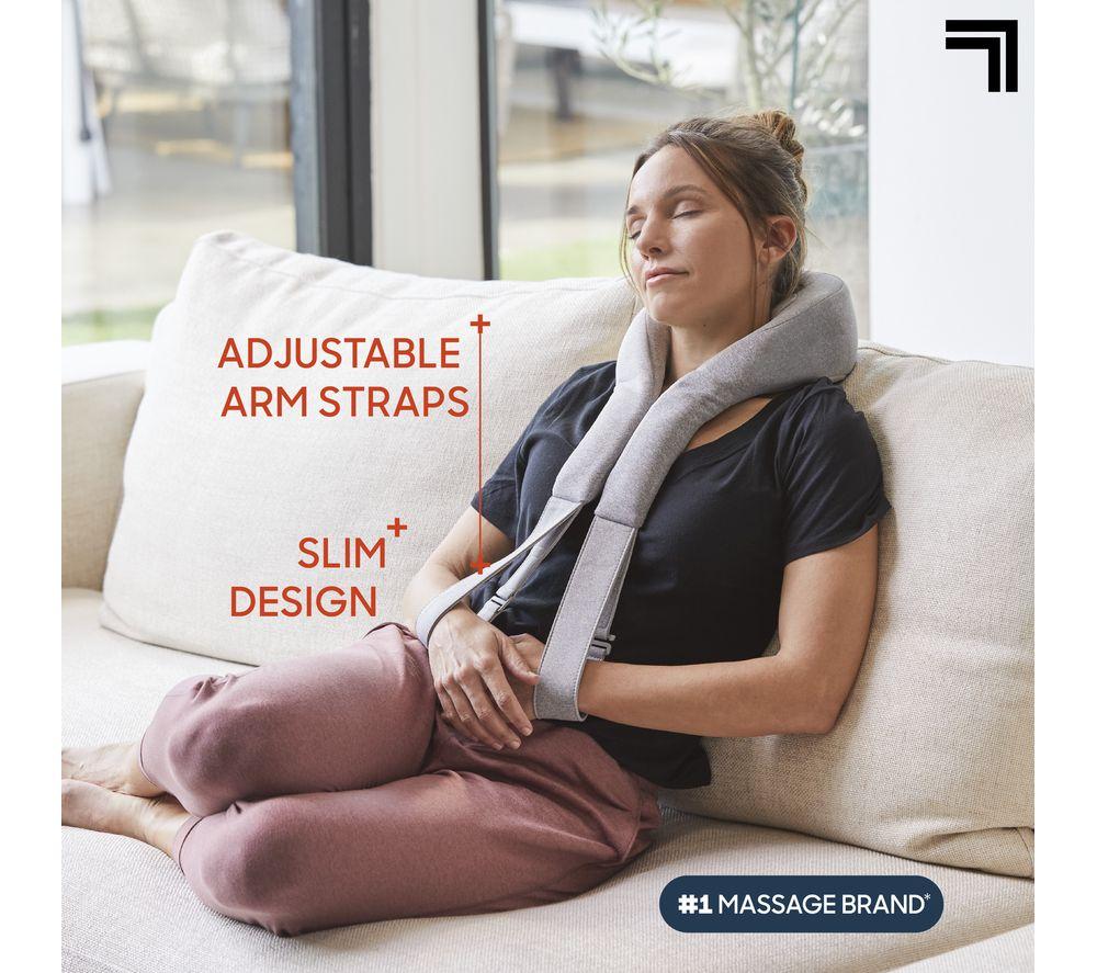 SHARPER IMAGE Realtouch Shiatsu Neck Massager - Grey image number 3 of 6