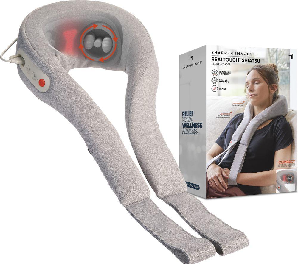 SHARPER IMAGE Realtouch Shiatsu Neck Massager - Grey image number 6 of 6