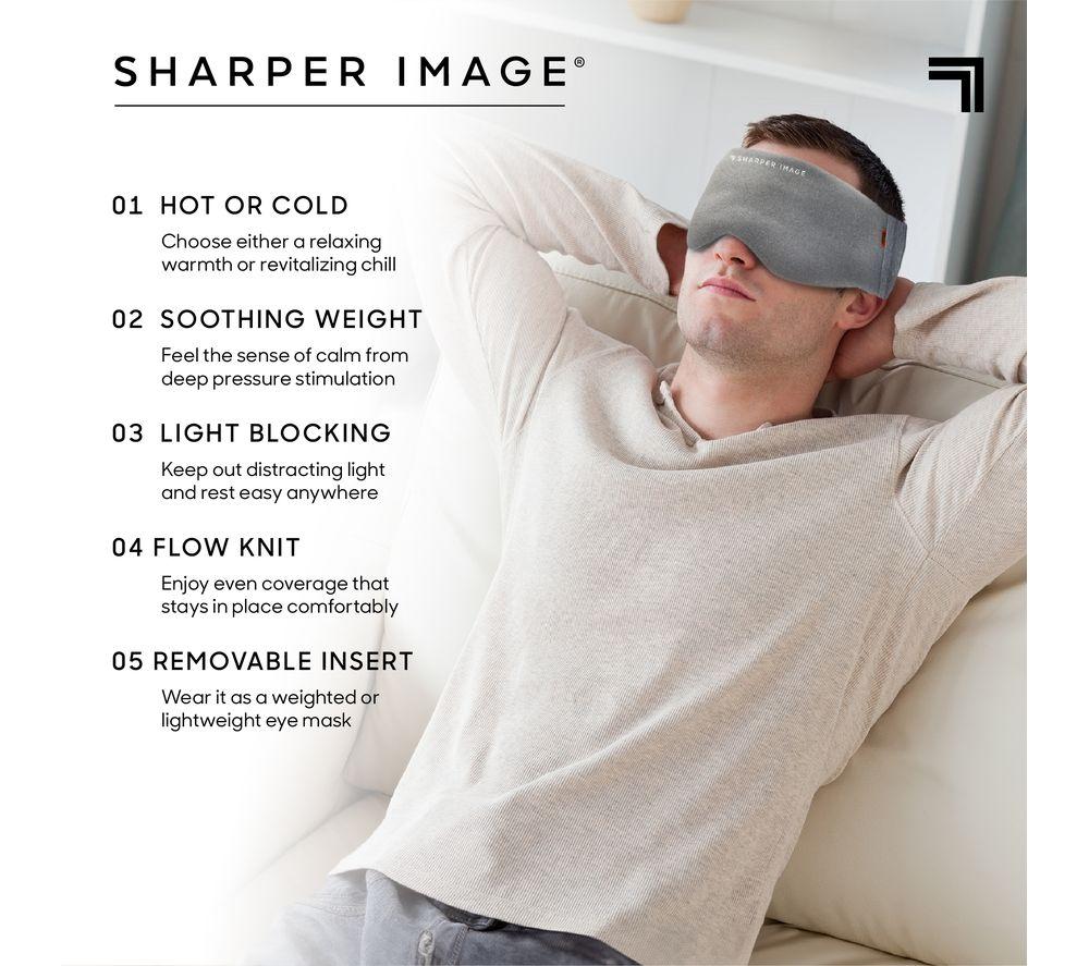 SHARPER IMAGE Weighted Hot and Cold Eye Mask image number 5 of 6