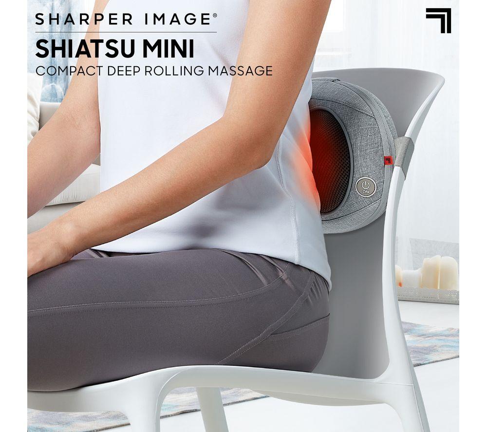 SHARPER IMAGE Mini Shiatsu Massager - Grey image number 2 of 5