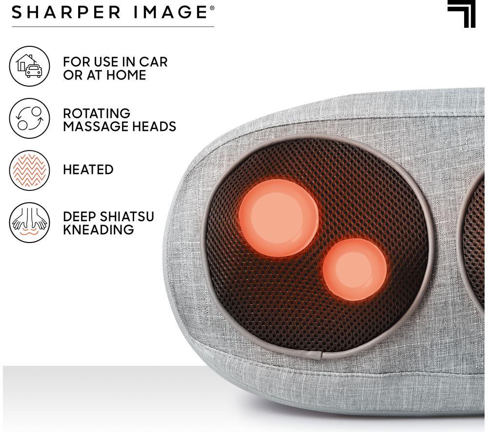 SHARPER IMAGE Mini Shiatsu Massager - Grey image number 3 of 5