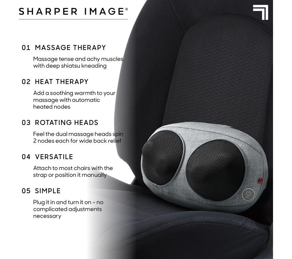 SHARPER IMAGE Mini Shiatsu Massager - Grey image number 4 of 5