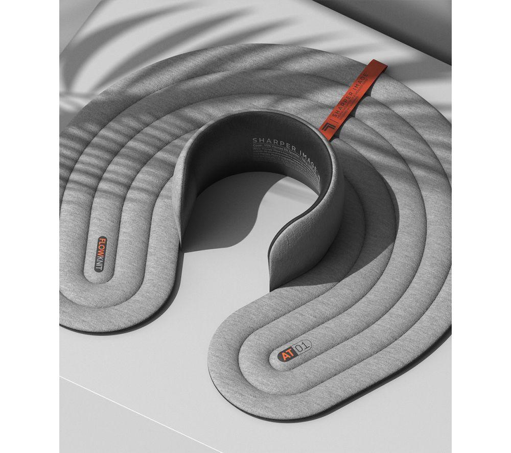 SHARPER IMAGE Neck & Shoulder Heated Wrap - Grey image number 2 of 10