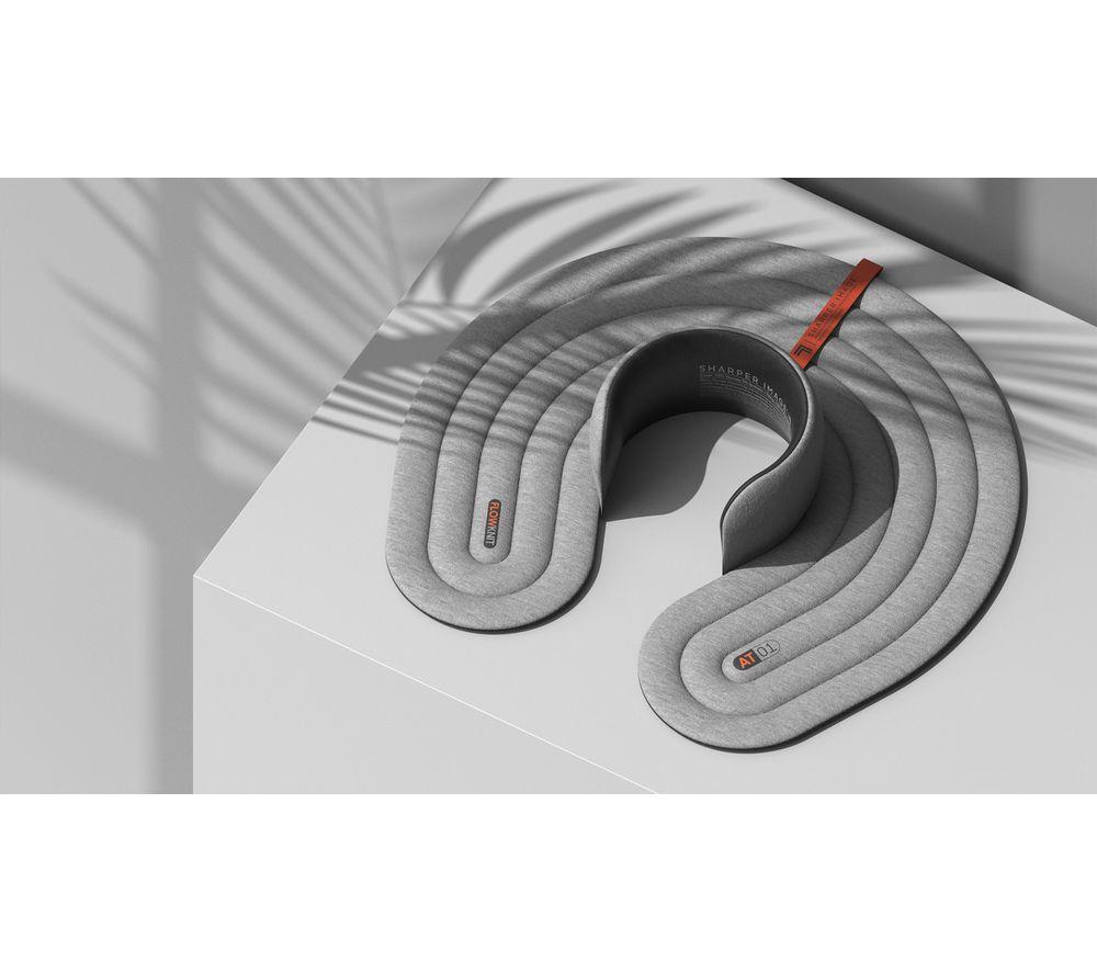 SHARPER IMAGE Neck & Shoulder Heated Wrap - Grey image number 3 of 10