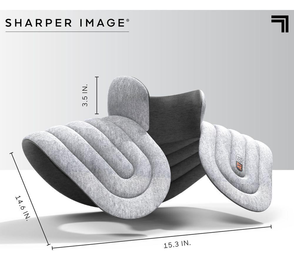SHARPER IMAGE Neck & Shoulder Heated Wrap - Grey image number 10 of 10